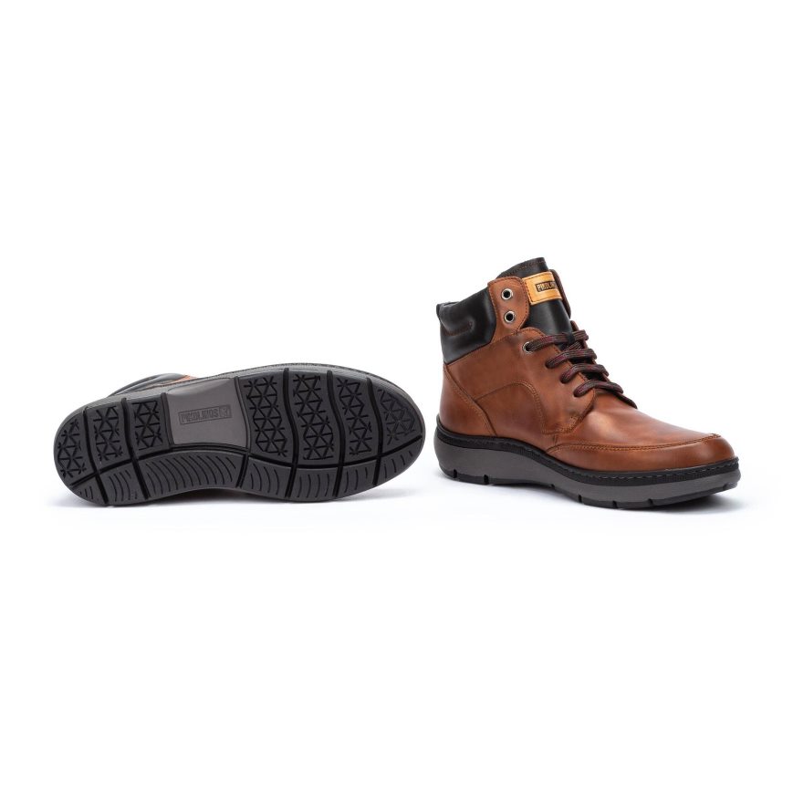 Men's Pikolinos CACERES Ankle Boots Brown | NZ M29A701